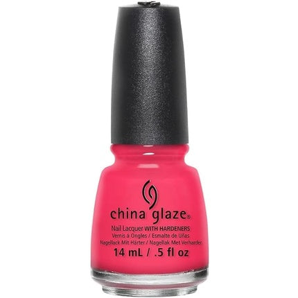 China Glaze Pool Party Nail Polish Lacquer with Hardeners 14ml Party Pink