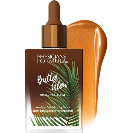 Physicians Formula Butter Glow Bronzing Serum Nourishing Skincare Bronzing Drops for Radiant Sunkissed Complexion Enriched with a Blend of Murumuru Cupuaçu and Tucuma Butters Sunkissed Glow