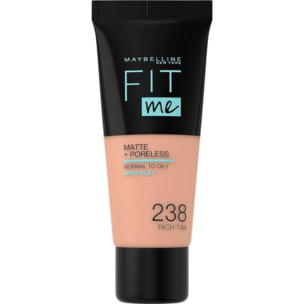 Maybelline Fit Me Matte &amp; Poreless Foundation 238 Rich Tan 30ml