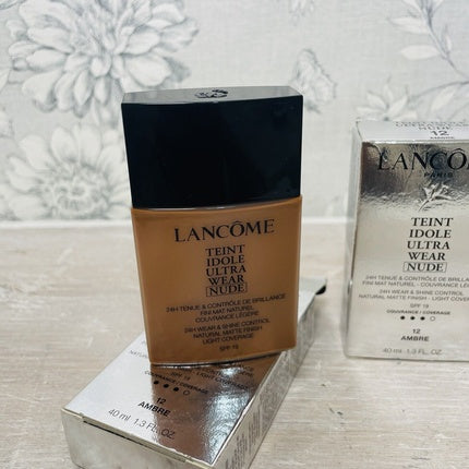 Lancome Light Foundation Teint Idole Ultra Wear Nude 12 Amber 40ml