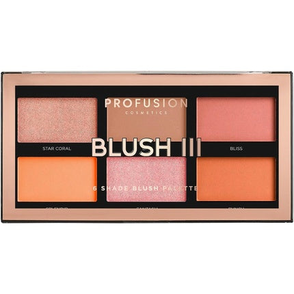 Profusion Cosmetics Blush III Palette with 6 Shades