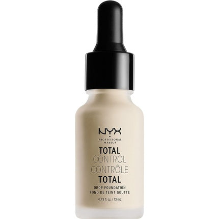 NYX Professional Makeup Total Control Drop Foundation Precise Dosage Buildable Coverage Long Lasting Vegan Formula Matte Finish Shade Alabaster 02