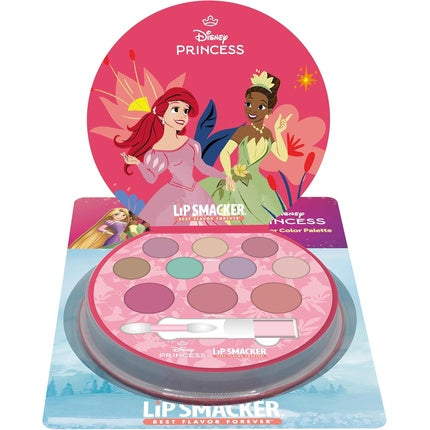 Lip Smacker Disney Princess Shimmer Color Palette Eyeshadow Palette For Kids With Applicator