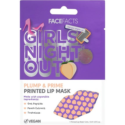 Face Facts Girls Night Out Plumping Printed Lip Mask