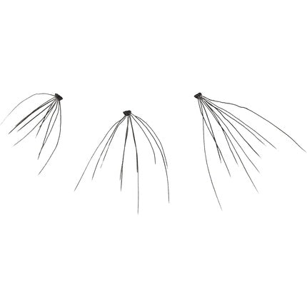 KISS Haute Couture Individual Lash Clusters Natural Premium Lashes Style Luxe Short &amp; Medium Length Mini Knot Technology Includes Lash Glue 70 Fake Lashes Black