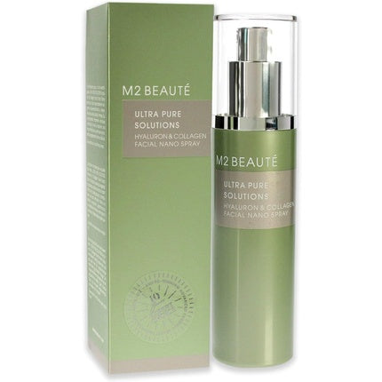 M2 Beaute Ultra Pure Solutions Hyaluron and Collagen Facial Nano Spray for Women 2.5 oz