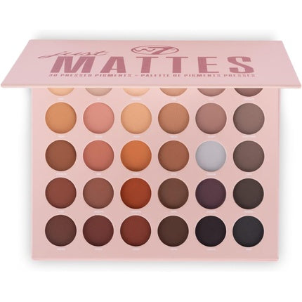 W7 Just Mattes Pressed Pigment Palette 30 Natural Nude Colours Vegan Makeup
