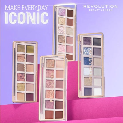 Makeup Revolution The True Icon Bronze Eyeshadow Palette Cream Matte