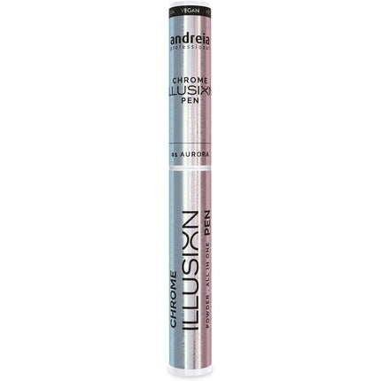 Andreia Professional Chrome Nail Powder Pen Nail Art All in One Illusion Pen For Gel Polish Manicure Colour 01 Aurora 0.5g