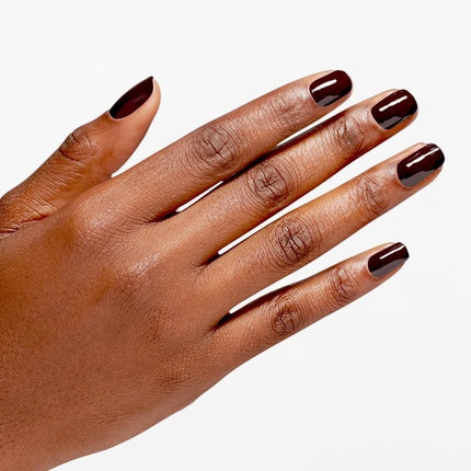 OPI Infinite Shine Long-Wear Dark Crème Finish Opaque Brown Nail Polish 0.5 fl oz