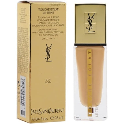 Yves Saint Laurent Touche Eclat Le Teint Long Wear Glow Foundation B 20 - Ivory 25ml