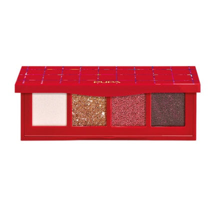PUPA Holiday Land Palette with 4 Eyeshadows 002 Spicy Punch 5.2g