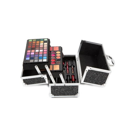 MYA Cosmetics MYA Travel Glam Professional Full Makeup Briefcase 50 Eyeshadows 15 Lip Gloss 3 Concealer