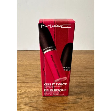 MAC Kiss It Twice Powder Kiss Lipstick Duo in Billion $ Smile and A Little Tamed