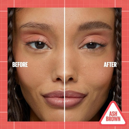 Maybelline New York Build A Brow 2 in 1 Brow Pen and Sealing Gel Real-looking Fuller Brows Waterproof Sweat and Smudge-resistant 24H Wear Vegan Formula Shade 259 Ash Brown