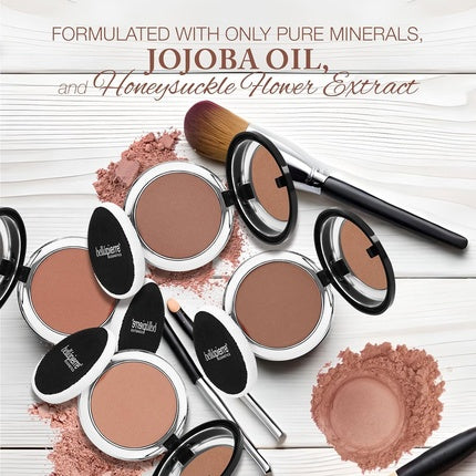 Bellapierre Compact Mineral Blush Warms Complexion for a Healthy Glow 10 Grams Amaretto