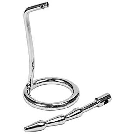 Erotic Fashion ra8021 Penis Plug Chastity Silver Metal
