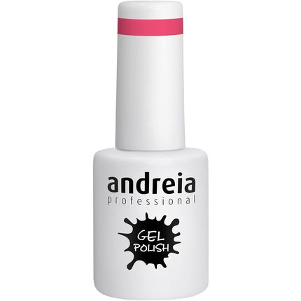 Andreia Semi-Permanent Nail Gel Polish for UV/LED Lamp Intense Shine and 4 weeks Lasting French Manicure Nail Gel Varnish Colour 264 Pink 10.5ml