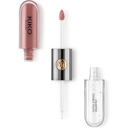 KIKO Milano Unlimited Double Touch 131 Liquid Lipstick Bright Finish Two-Step Application Lasts Up To 12 Hours No-Transfer Base Color 131 Spiced Tea
