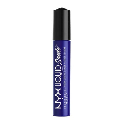 NYX PROFESSIONAL MAKEUP Liquid Suede Cream Lipstick Jet-Set True Blue 0.16 Ounce
