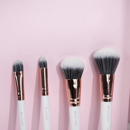 Brushworks Travel Set Pink & Gold