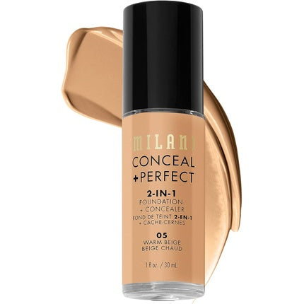 MILANI Conceal + Perfect 2-In-1 Foundation + Concealer Warm Beige 30ml