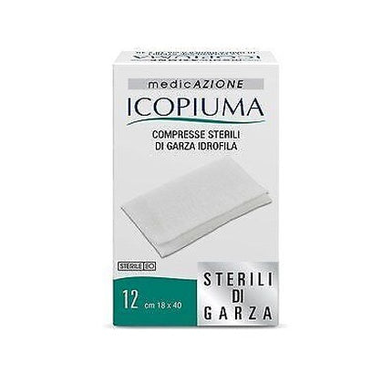 Icopiuma Sterile Compresses of Hydrophilic Gauze 18x40cm - Pack of 12