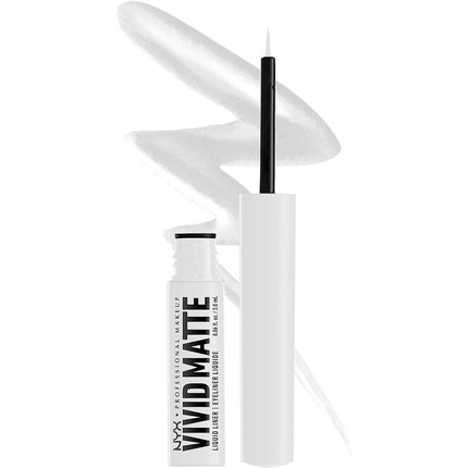 NYX Professional Makeup Ultra-Pigmented Liquid Eyeliner Intense Matte Finish Vivid Matte White 02