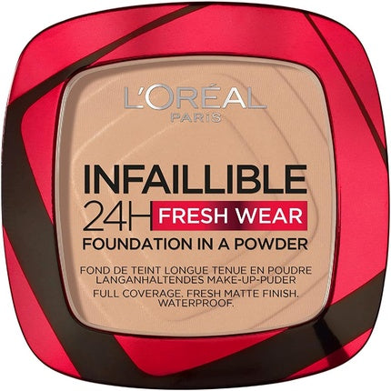L'Oreal Infallible 24h Fresh Wear Foundation In A Powder Long-Lasting Face Foundation In Powder 120 Vanilla 9g