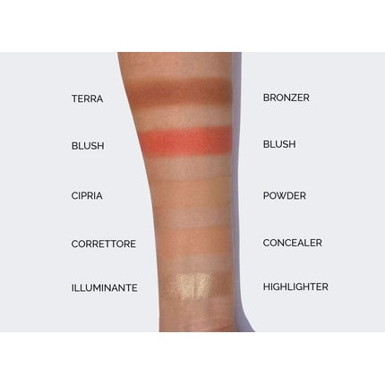 PUPA Never Without All In One Face Palette No. 003 Dark Skin 17.5g