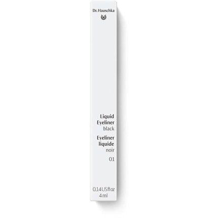 Dr. Hauschka Liquid Eyeliner 01 Black Natural Mineral Winged Cat-Eye Water Resistant Long-lasting 0.14 fl oz