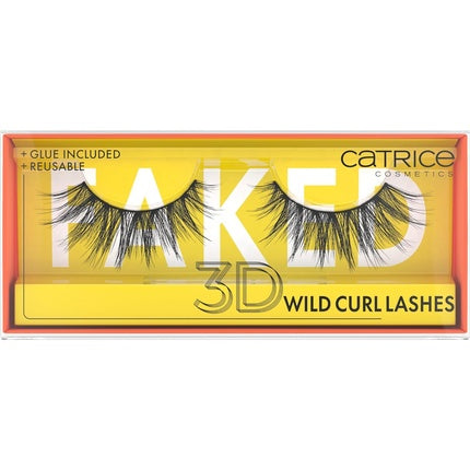 Catrice Faked 3D Wild Curl Lashes Black Long-lasting False Eyelash Effect Vegan