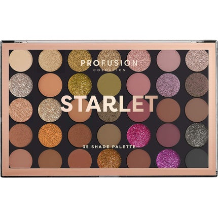 Profusion Cosmetics Starlet 35 Shade Master Eyeshadow Palette Golden Neutrals