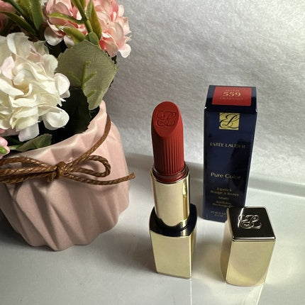 Estee Lauder Pure Color Long-Lasting Matte Lipstick with Matte Finish and Plumping