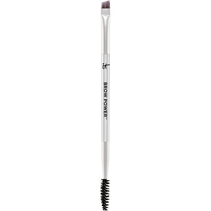 IT Cosmetics Heavenly Luxe Brow Power Universal Brow-Transformer Brush #21 - Angled Brush + Spoolie Brush - For Natural-Looking, Polished Brows