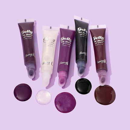 Barry M Gelly Hi Shine Lip Vinyl Gloss Modest Clear with Shimmer Glossy Finish