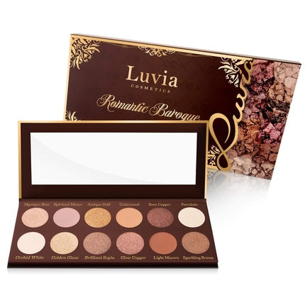 Romantic Baroque Makeup Eyeshadow Palette - Includes 12 Romantic Nude Colors & Rosegold