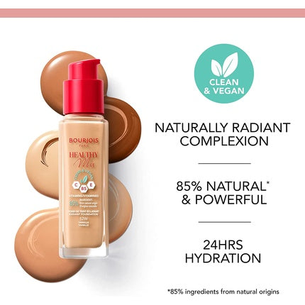 Bourjois Paris Healthy Mix Clean＆Vegan Radiant Foundation 30ml