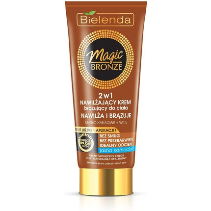 Bielenda Magic Bronze Moisturizing Bronzing Body Cream 2 in 1 for Light Skin 200ml