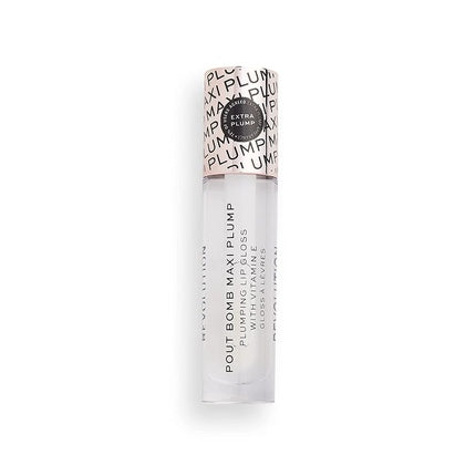 Makeup Revolution Pout Bomb Maxi Plump Lip Gloss Lip Plumper Gloss with Vitamin E Glaze