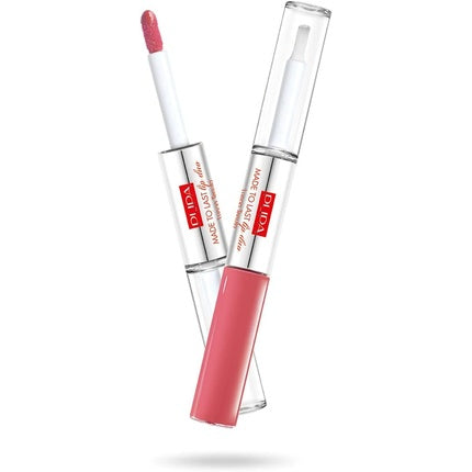 Pupa Milano Made To Last Lip Duo 008 Miami Pink for Women 0.13 Oz