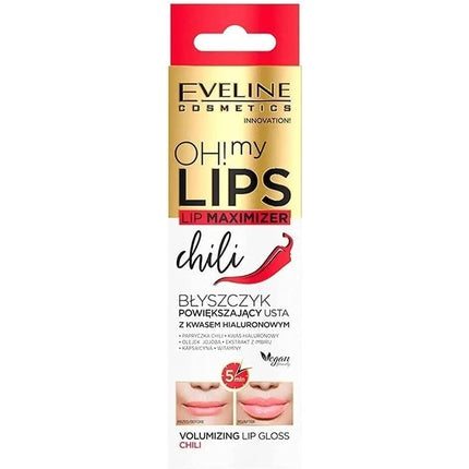 Eveline Oh My Lips Lip Maximizer Lip Gloss With Hyaluronic Acid Chili 4.5ml