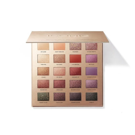 Iconic London Desk To Dance Eyeshadow Palette with 20 Shades of Shimmers