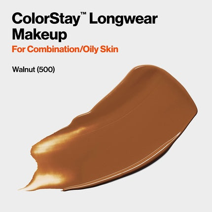 Revlon ColorStay Liquid Foundation Makeup for Combination/Oily Skin SPF 15 Walnut 1.0oz