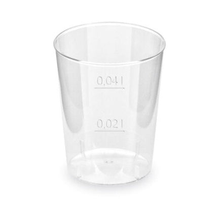 Crystal Clear Shot Glasses with Calibration Mark 2cl / 4cl