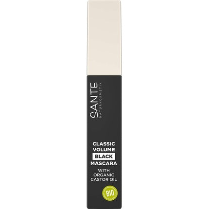 SANTE Naturkosmetik Classic Volume Mascara 01 Black Mascara for Full Volume Swing and Definition with Natural Waxes and Organic Castor Oil Vegan 8ml