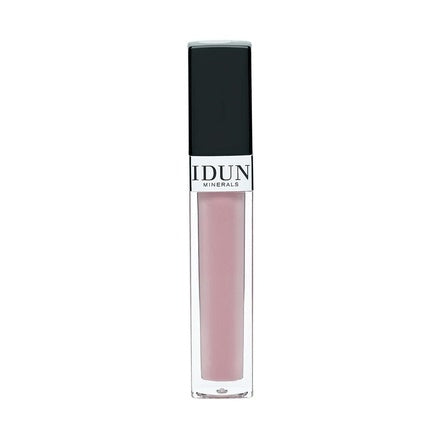 IDUN Minerals Lip Gloss Soft Creamy Formula for Velvet Soft Shiny Pout Intense Vitamin E Hydration for Dry Chapped Lips Non-Sticky Long Lasting Pigment 017 Agnes 0.27oz Pink Light