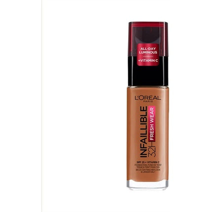 L'oréal Paris Infallible 32H Fresh Wear Foundation Make-up with SPF 25 30ml 340 Copper