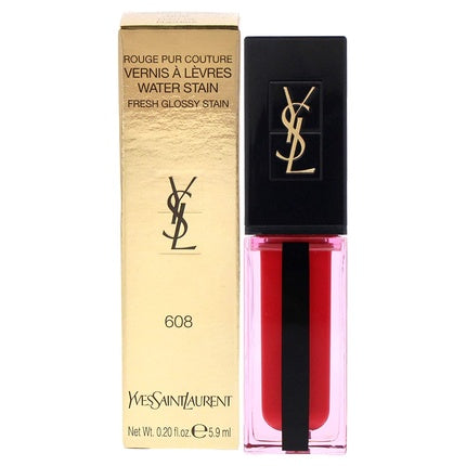Yves Saint Laurent Vernis A Levres Water Stain Lipstick 608 Flot De Fuchsia
