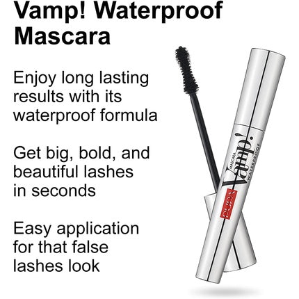 Pupa Vamp Mascara Waterproof - 001 Black, 9ml